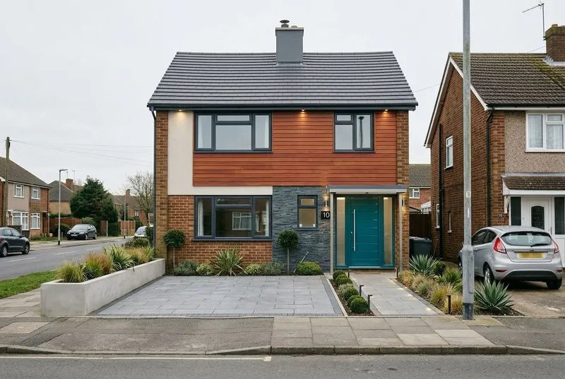 Exterior redesigned in the Contemporary exterior style