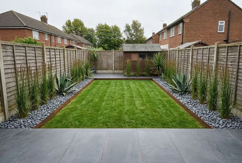 Back Garden redesigned in the Modern Minimalist garden style