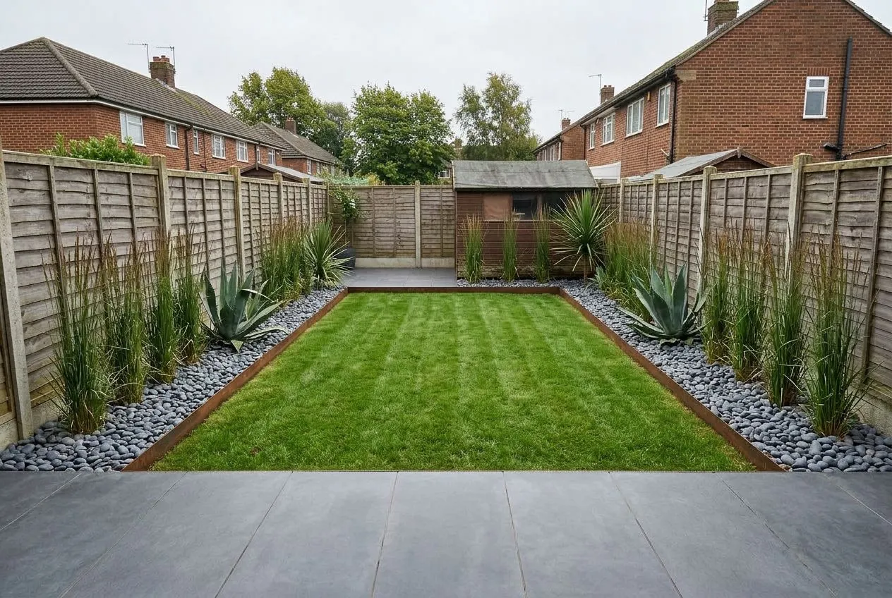 Back Garden redesigned in the Modern Minimalist garden style