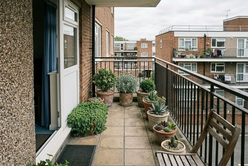 Balcony Garden redesigned in the Low Maintenance garden style