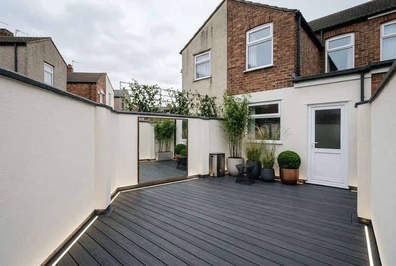 Courtyard Garden redesigned in the Contemporary Urban garden style