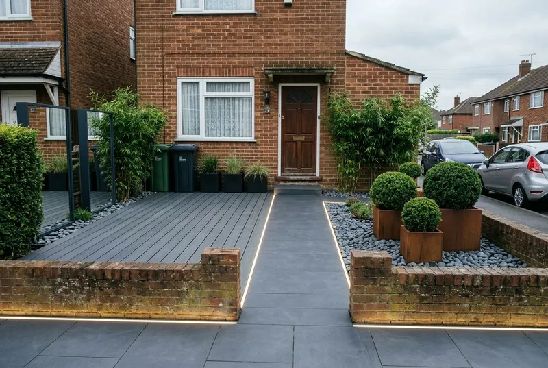 Front Garden redesigned in the Contemporary Urban garden style