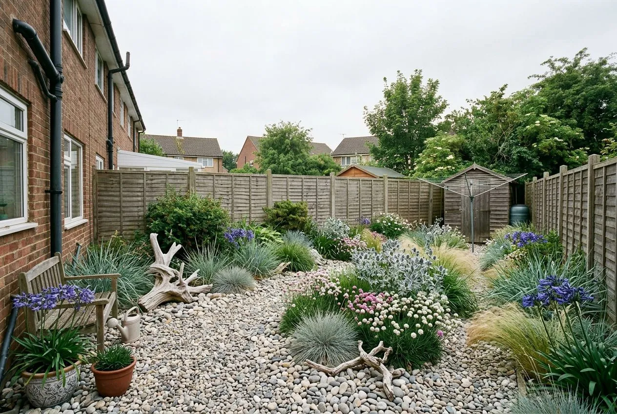 Garden redesigned in the Coastal garden style