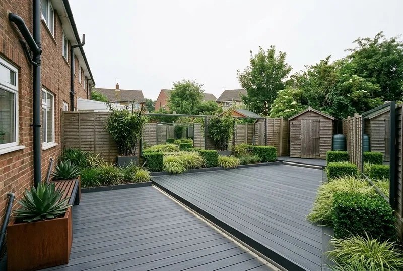 A garden redesigned in the Contemporary Urban garden style