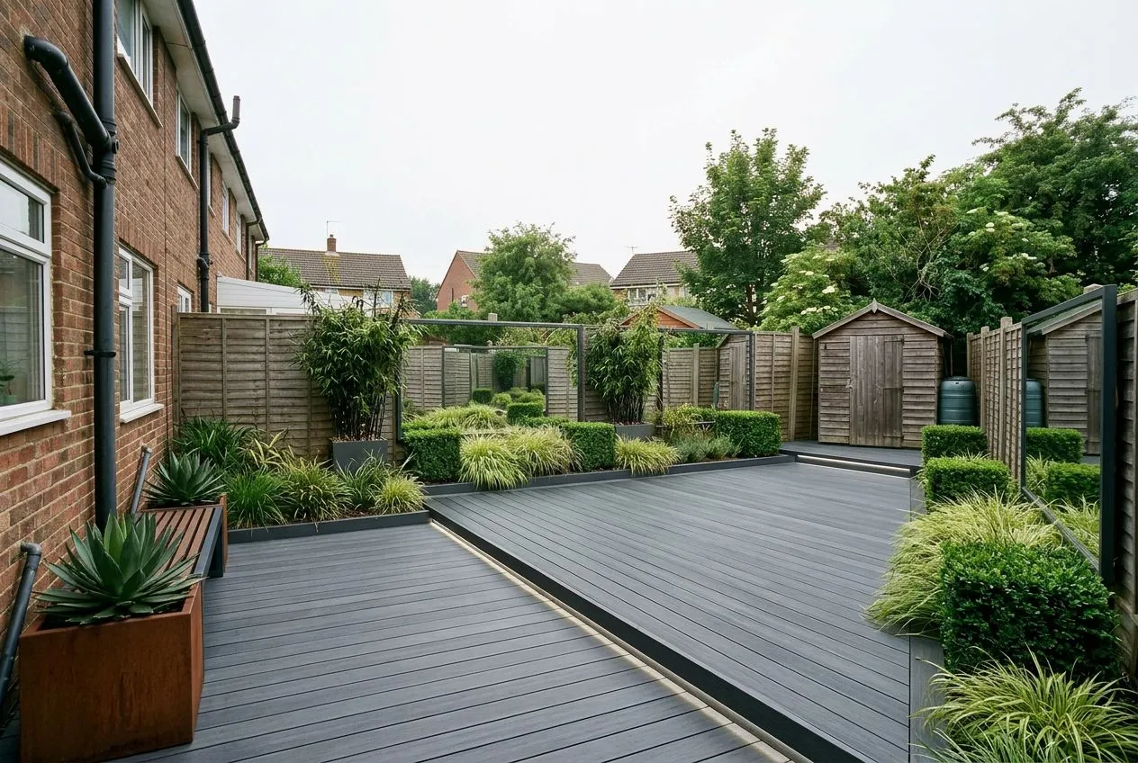 A garden restyled by AI