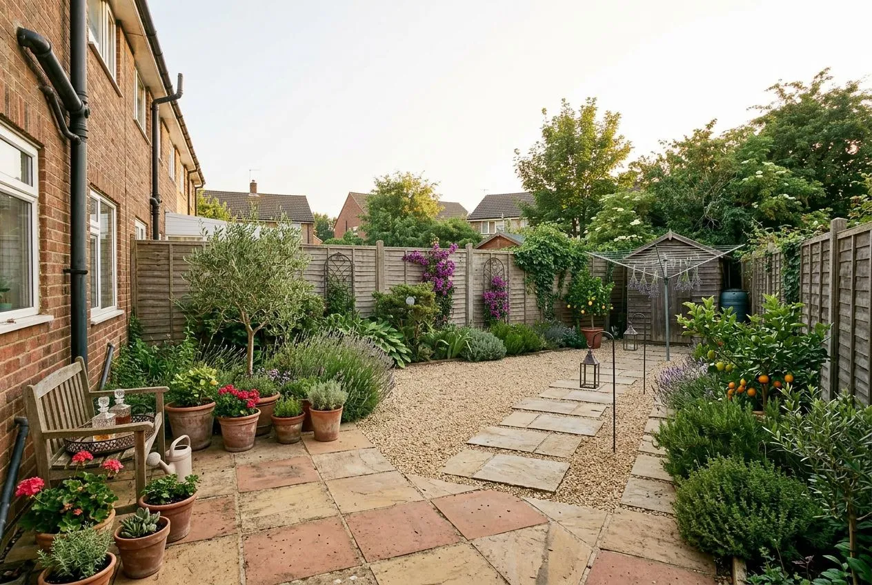 A garden restyled by AI