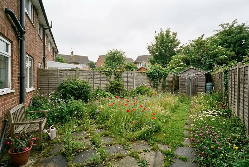 A garden redesigned in the Wildflower Meadow garden style