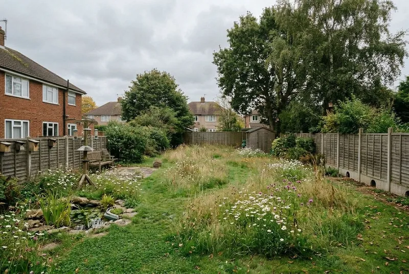 Large Garden redesigned in the Wildlife-Friendly garden style
