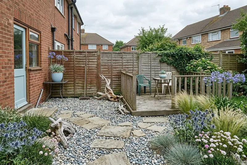 Patio & Decking redesigned in the Coastal garden style
