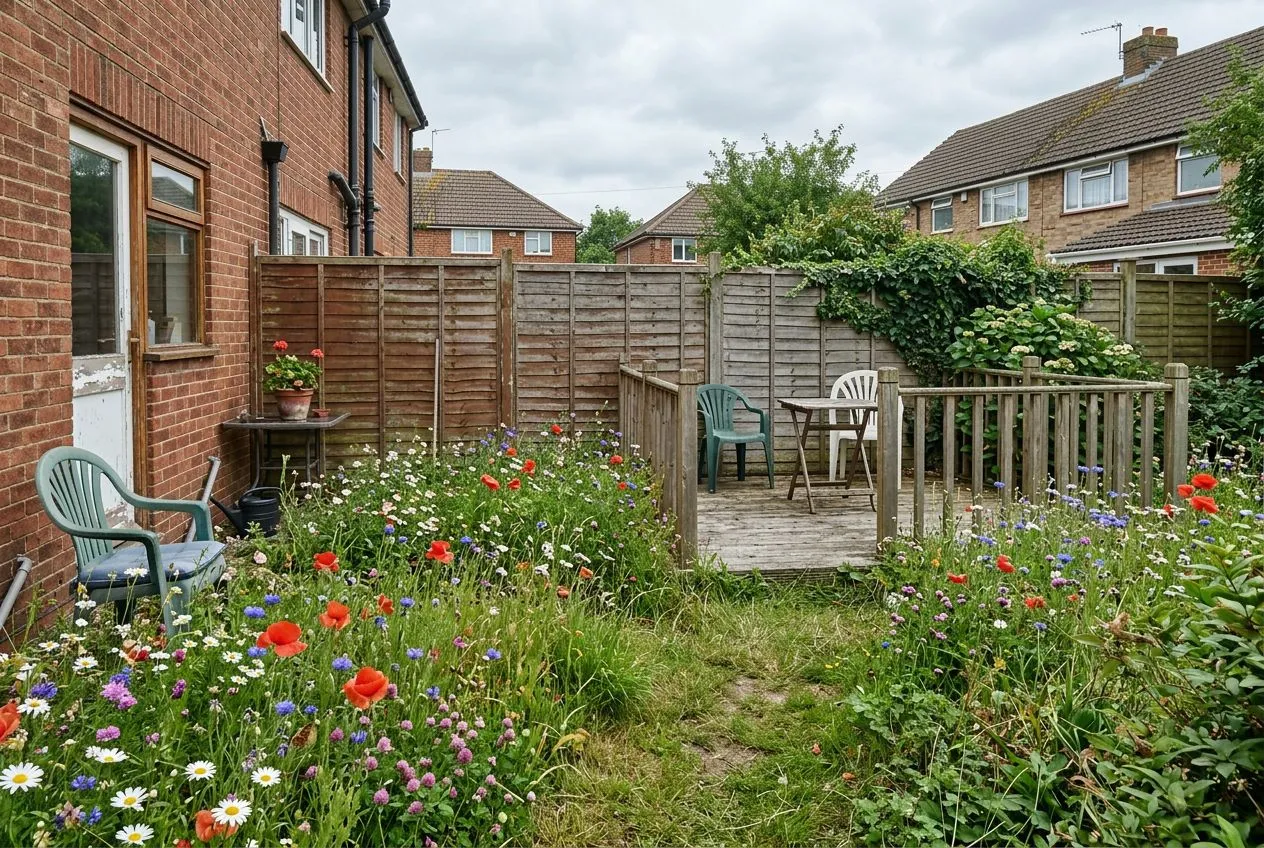 Patio & Decking redesigned in the Wildflower Meadow garden style
