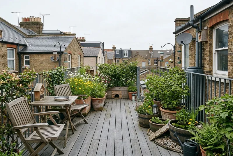 Rooftop Terrace redesigned in the Wildlife-Friendly garden style