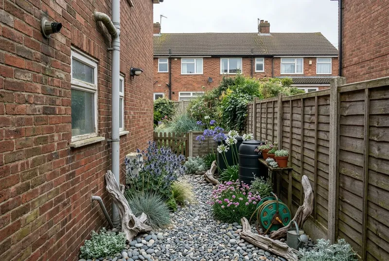 Side Garden redesigned in the Coastal garden style
