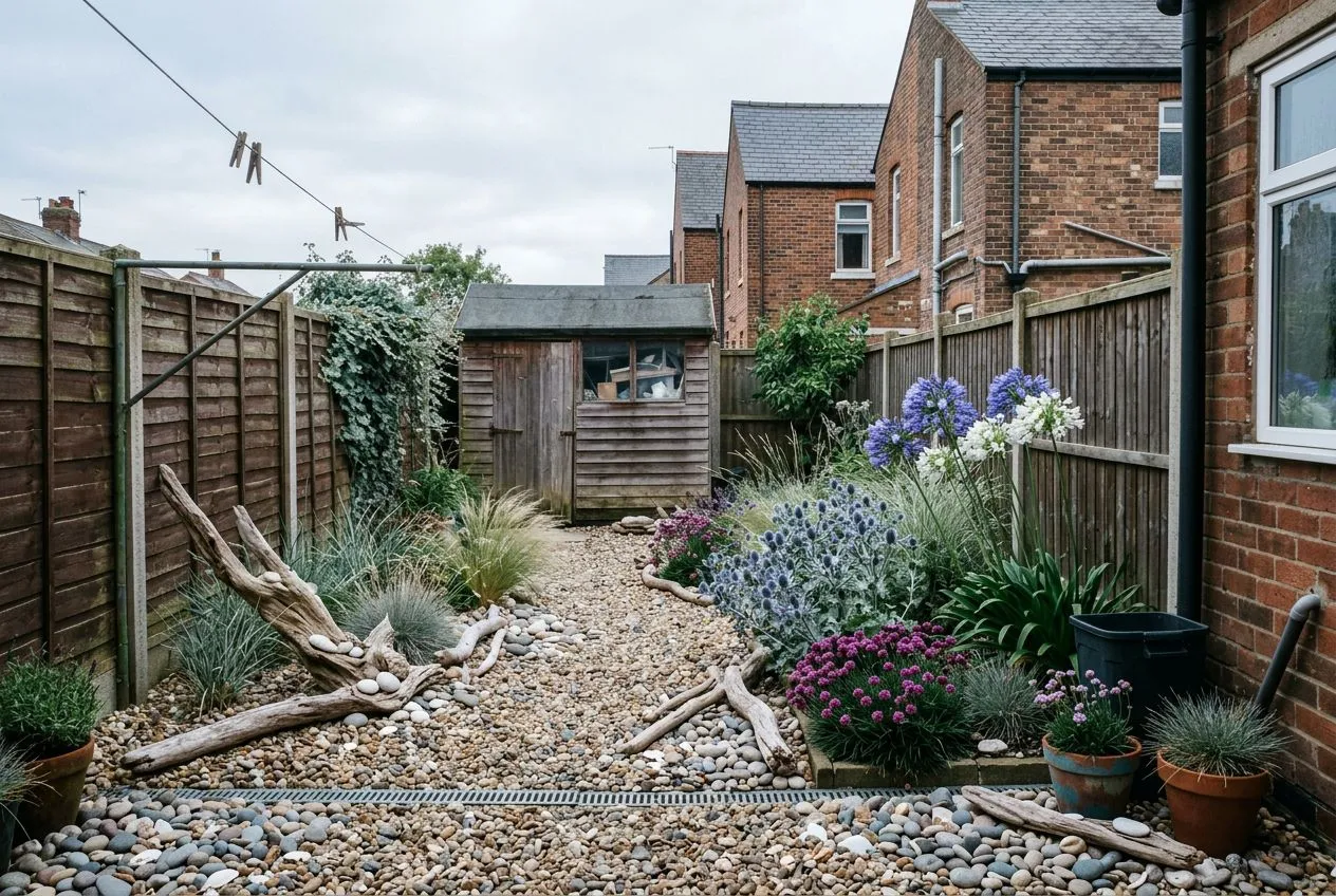 Small Garden redesigned in the Coastal garden style
