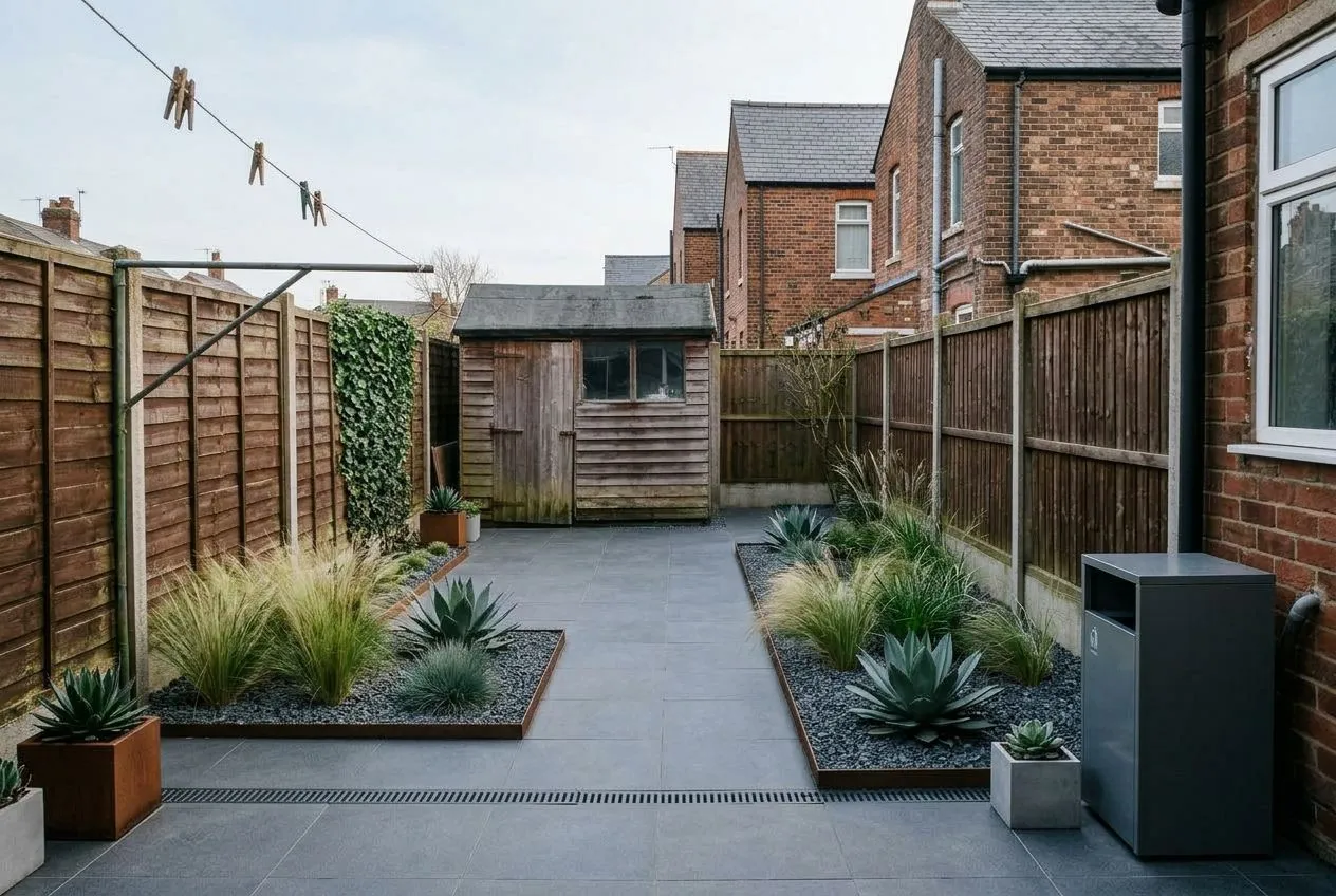 Small Garden redesigned in the Modern Minimalist garden style