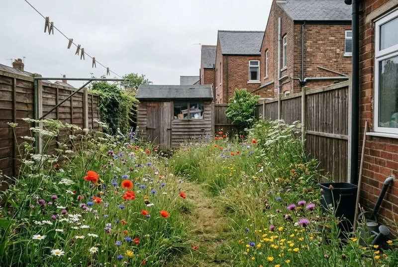 Small Garden redesigned in the Wildflower Meadow garden style